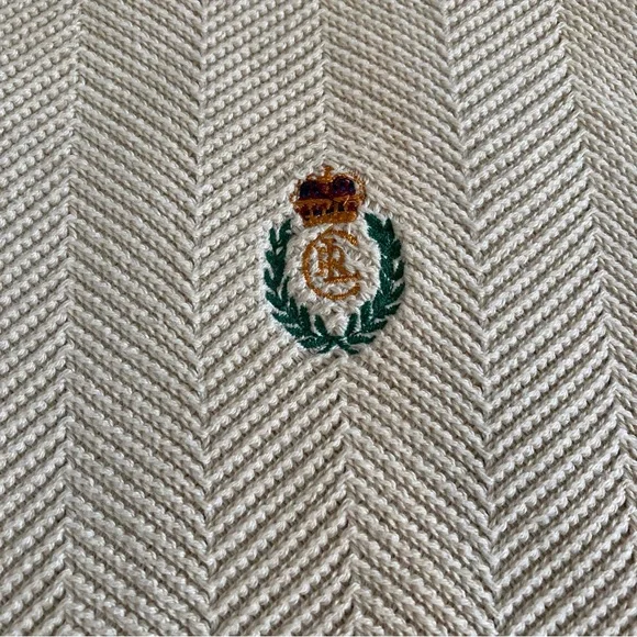 Vintage Chaps Ralph Lauren Knit Hand Framed Crewneck Sweater Men's Size XL - Picture 3 of 7